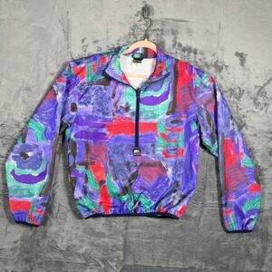 Frank Shorter Sports Multicolor Pullover Jacket Size Small‎ Polyester 5 GORETEX